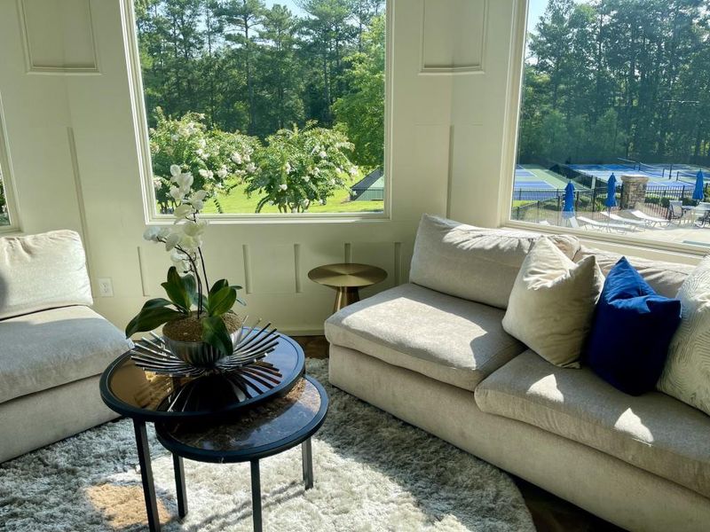 Furnished interior view inside a new home in Hamptons at Riverwood East, Dallas (Image 11).