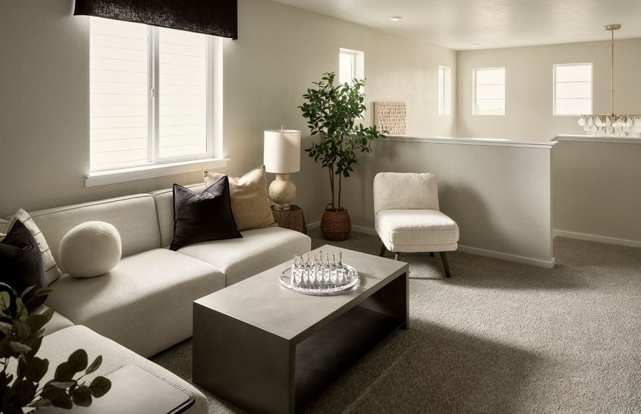 Representative furnished interior of a home built from the Arden by Pulte Homes in Cordovan, Longmont (Image 11).