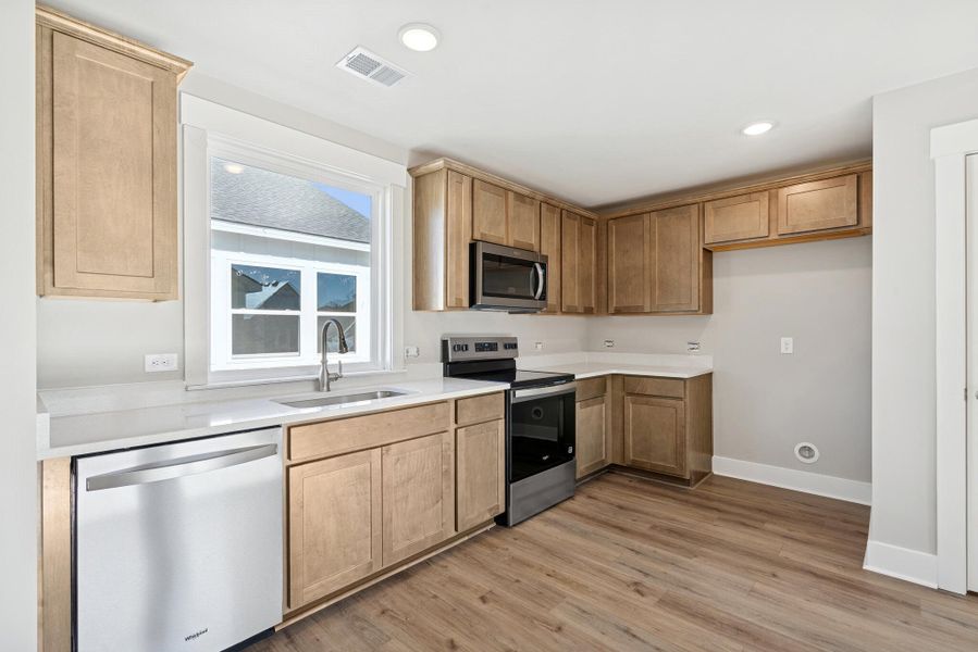 Furnished interior view inside a new home in Point Hope - Cottage Collection, Charleston (Image 14). Furnished interior view inside a new home in Point Hope - Cottage Collection, Charleston (Image 14).
