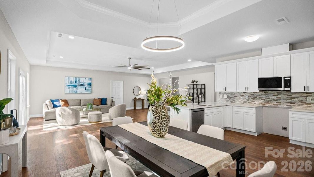 Furnished interior view inside a new home in , Dallas (Image 12).