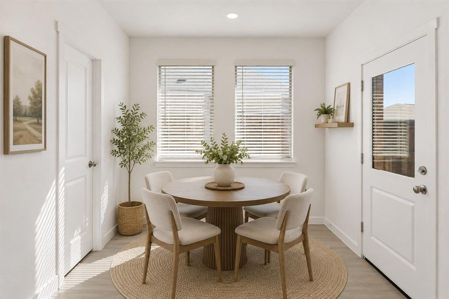 Breakfast Nook - virtually staged
