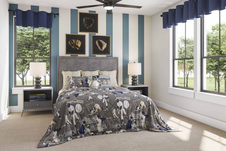 Furnished interior view inside a new home in Dunham Pointe 80′, Cypress (Image 31). Furnished interior view inside a new home in Dunham Pointe 80′, Cypress (Image 31).