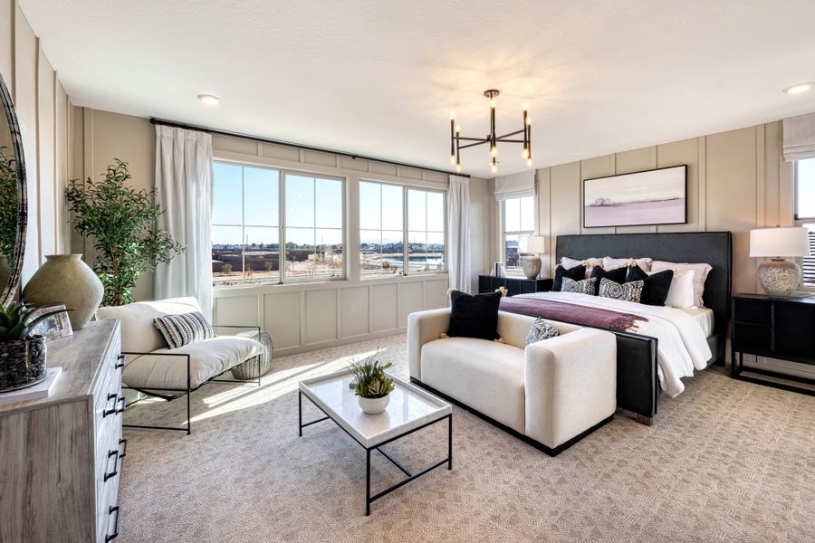Representative furnished interior of a home built from the Ventana Plan 4507 by Tri Pointe Homes in Waterston Central, Gilbert (Image 13).