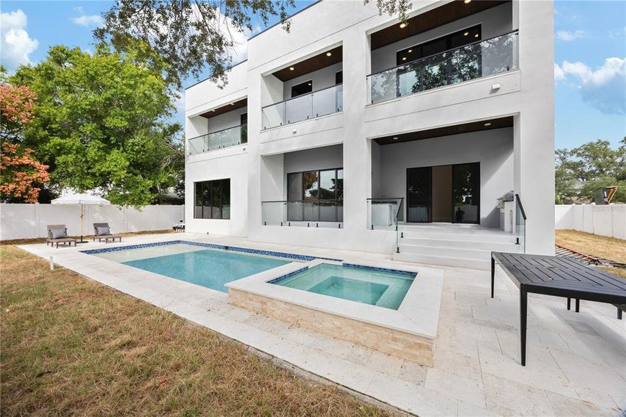 Exterior details and patio area of a home in , Tampa (Image 26).