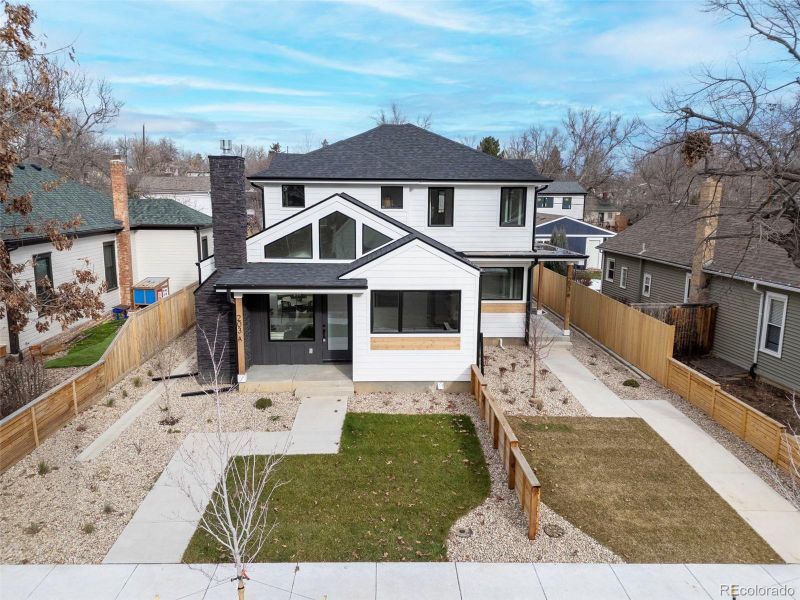 Front exterior of a new home in , Lafayette, CO, highlighting curb appeal (Image 26). Front exterior of a new home in , Lafayette, CO, highlighting curb appeal (Image 26).