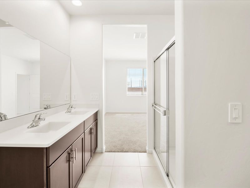 Furnished interior view inside a new home in Las Patrias at Star Valley Phase III - Signature Series, Tucson (Image 10). Furnished interior view inside a new home in Las Patrias at Star Valley Phase III - Signature Series, Tucson (Image 10).