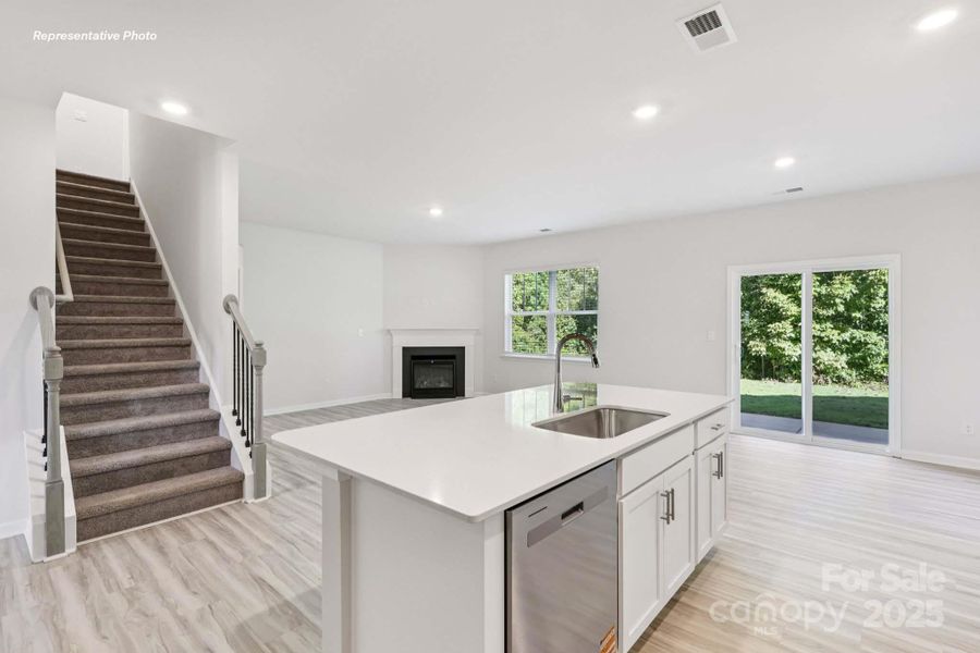 Furnished interior view inside a new home in The Falls at Newton, Newton (Image 5).