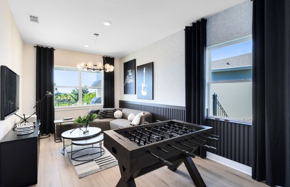 Representative furnished interior of a home built from the Roseland by Pulte Homes in Lakehaven Estates, Clermont (Image 11). Representative furnished interior of a home built from the Roseland by Pulte Homes in Lakehaven Estates, Clermont (Image 11).