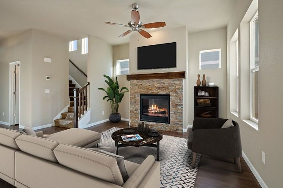 The Goldenrod - Family Room The Goldenrod - Family Room