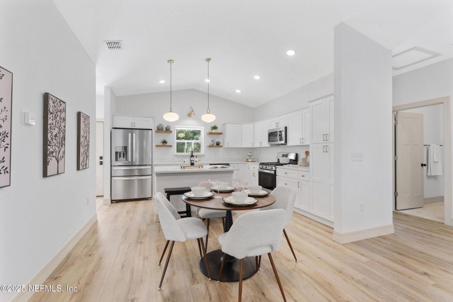 Furnished interior view inside a new home in , San Mateo (Image 12). Furnished interior view inside a new home in , San Mateo (Image 12).