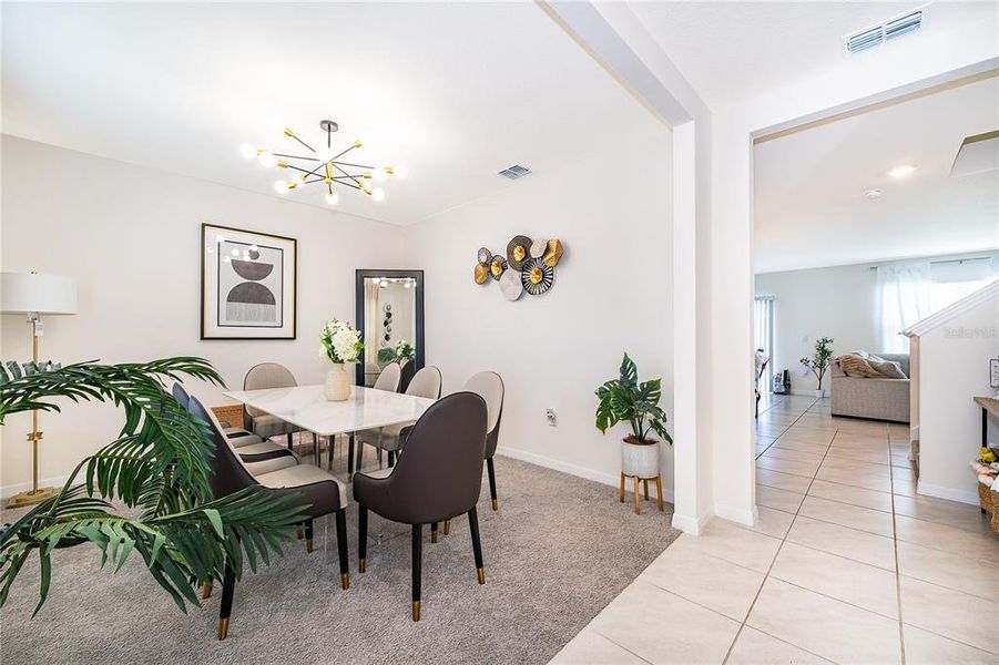 Furnished interior view inside a new home in Kindred, Kissimmee (Image 11).