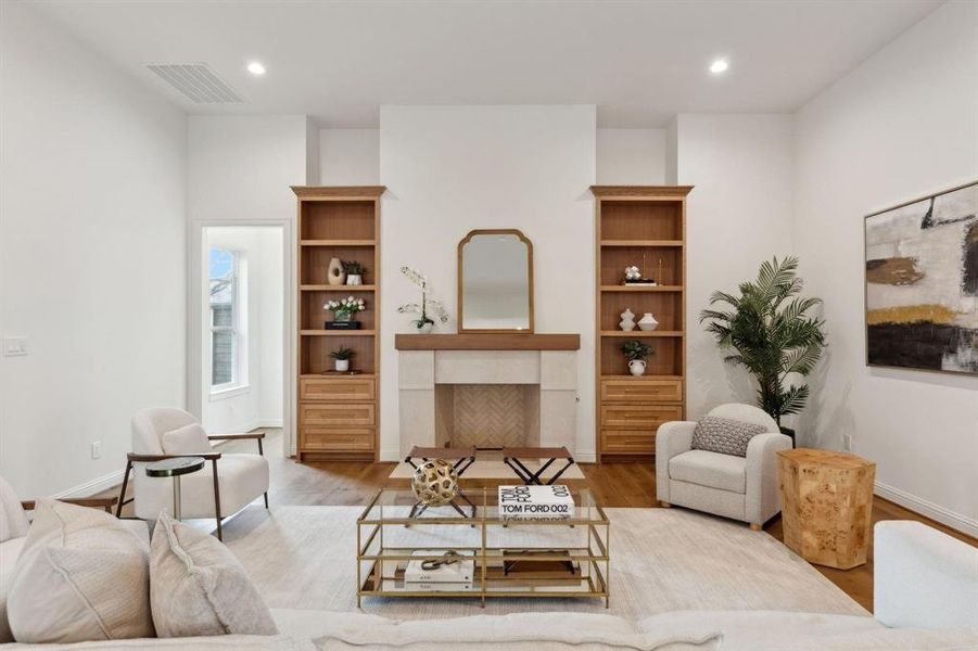 Furnished interior view inside a new home in , Dallas (Image 8).