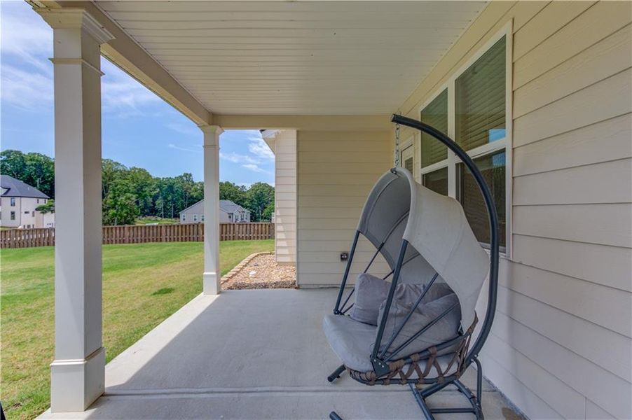 Exterior details and patio area of a home in Stillwater Springs, Dacula (Image 4). Exterior details and patio area of a home in Stillwater Springs, Dacula (Image 4).