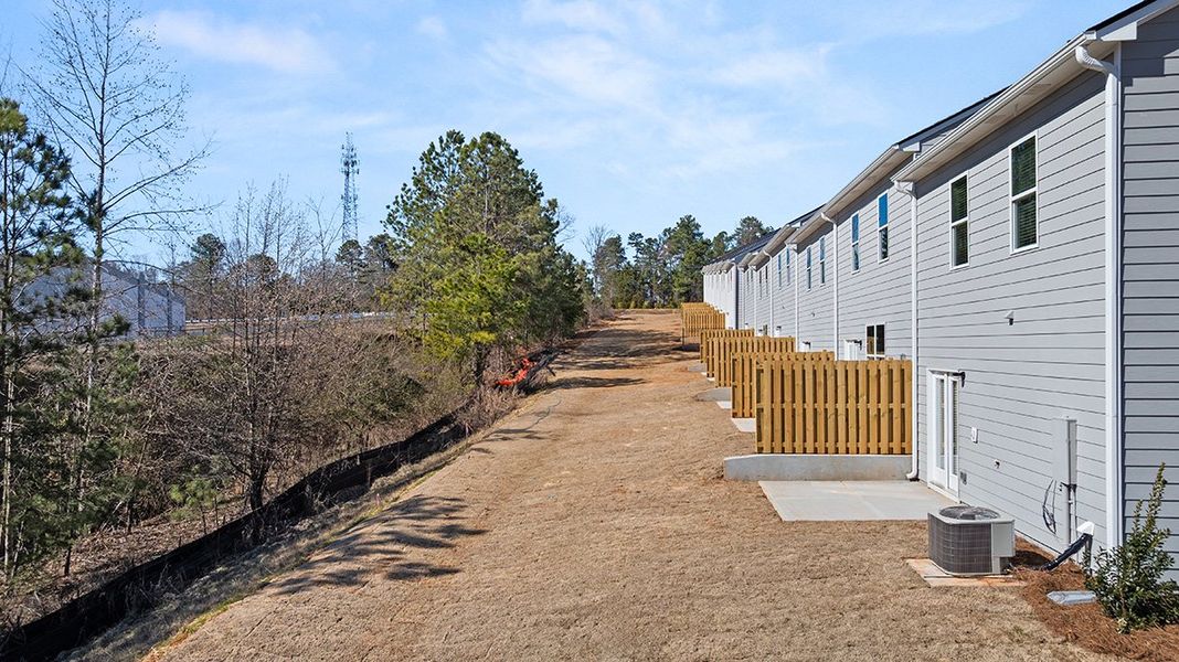 Exterior details and patio area of a home in Hughes Court, Dawsonville (Image 19).