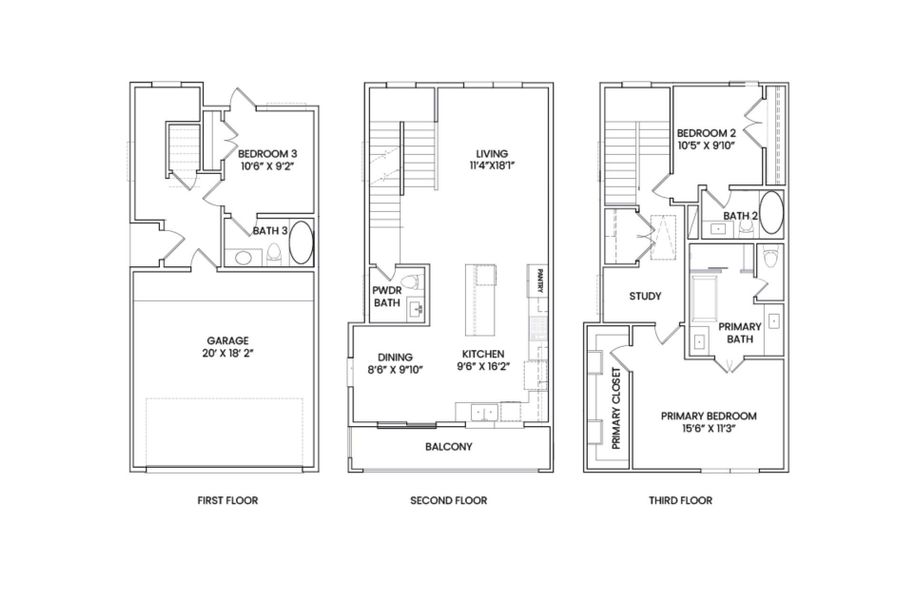 2D floor plan layout of this home in , Houston, TX (Image 4).