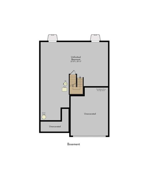 2D floor plan layout for the Pearl by View Homes in Lochbuie Station – Jewel Collection, Lochbuie, CO (Image 7).