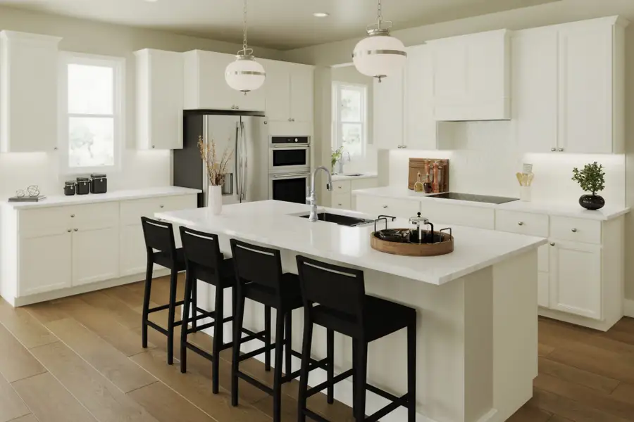 Representative furnished interior of a home built from the Carrington by Fischer Homes in Twin Lakes, Hoschton (Image 4).
