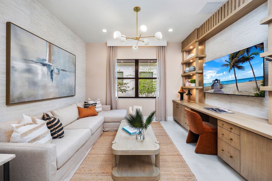 Representative furnished interior of a home built from the Venice by GL Homes in Valencia Del Mar (55+), Boynton Beach (Image 9).