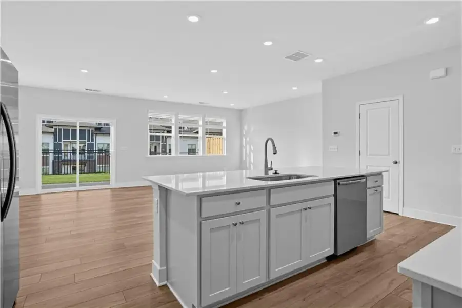 Furnished interior view inside a new home in Towns at Holly Springs, Holly Springs (Image 5).