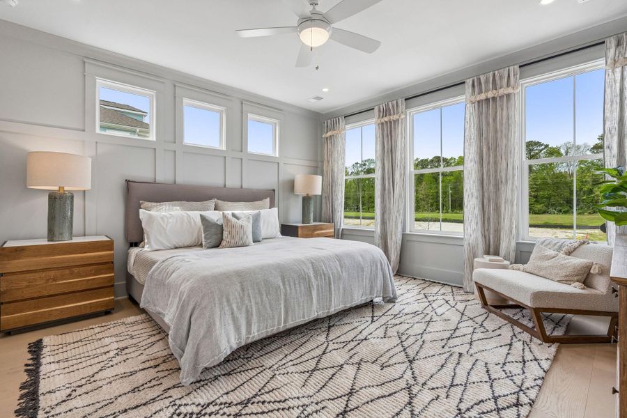 Furnished interior view inside a new home in Miller's Crossing, Johns Island (Image 44).