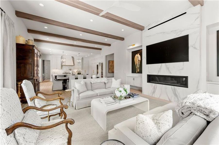 Furnished interior view inside a new home in Manor Estates, Alpharetta (Image 19).