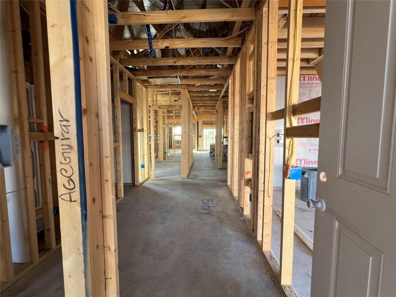 In-progress construction of a new home in Rolling Glen, Hutto, TX (Image 13). In-progress construction of a new home in Rolling Glen, Hutto, TX (Image 13).