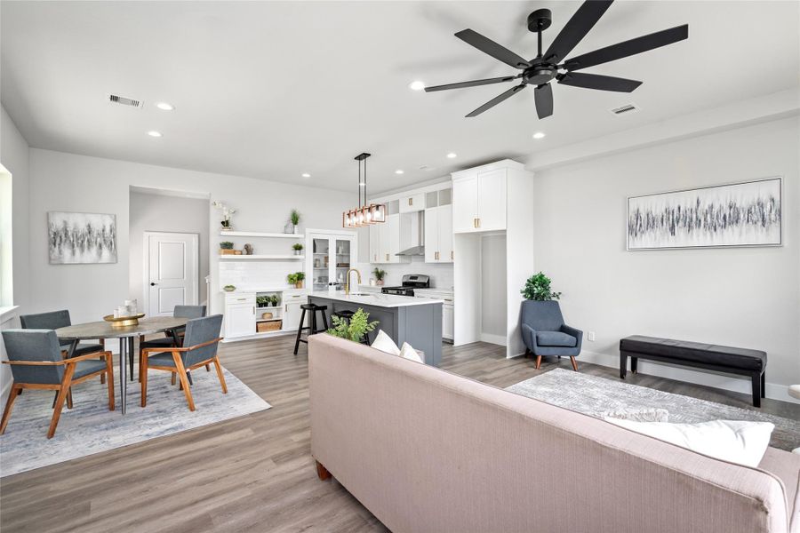 Furnished interior view inside a new home in , Houston (Image 7).