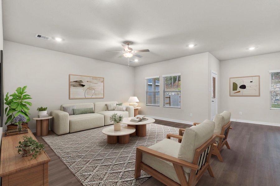 Furnished interior view inside a new home in Westridge Cove 50', Panorama Village (Image 9).