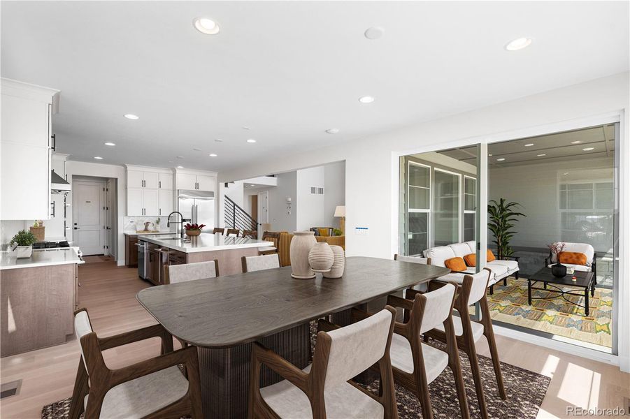 Furnished interior view inside a new home in Luxe at The Canyons, Castle Pines (Image 12).