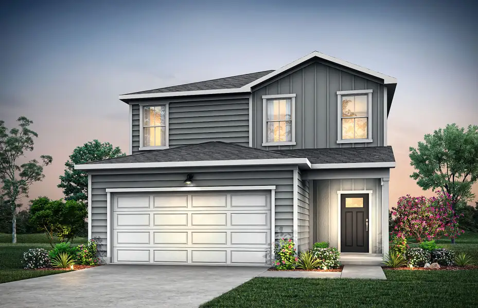 Representative exterior photo of a completed home built from the Longspur by Centex in Baxley Park, Jonesboro, GA (Image 1). Representative exterior photo of a completed home built from the Longspur by Centex in Baxley Park, Jonesboro, GA (Image 1).