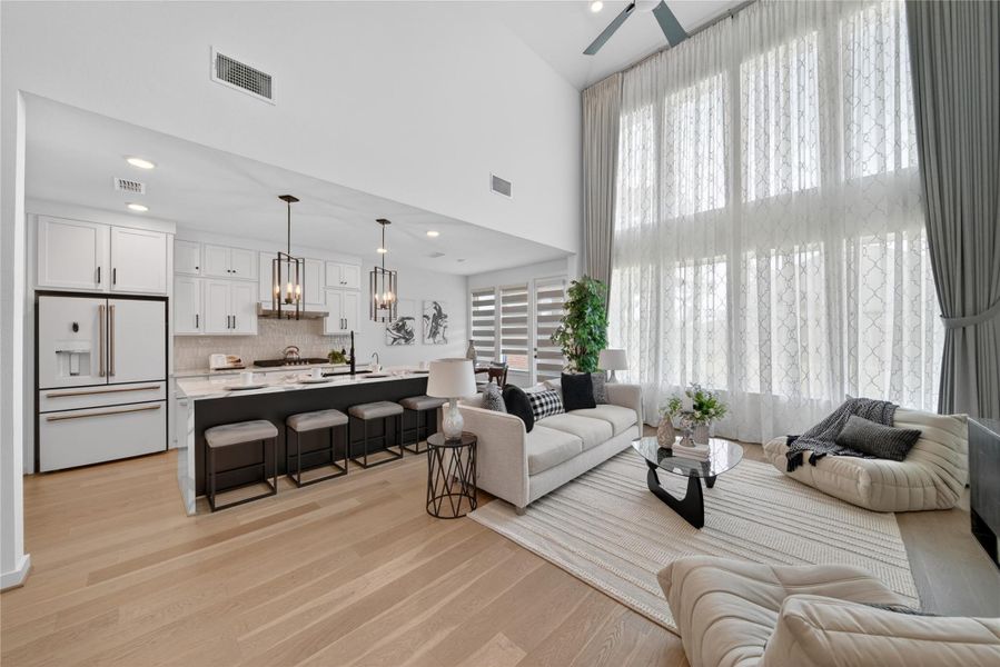 High Ceiling Family Room