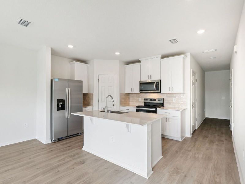Furnished interior view inside a new home in Cagan Crossings West, Clermont (Image 3). Furnished interior view inside a new home in Cagan Crossings West, Clermont (Image 3).