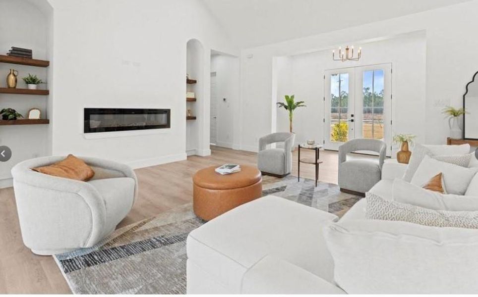 Furnished interior view inside a new home in , Conroe (Image 2).