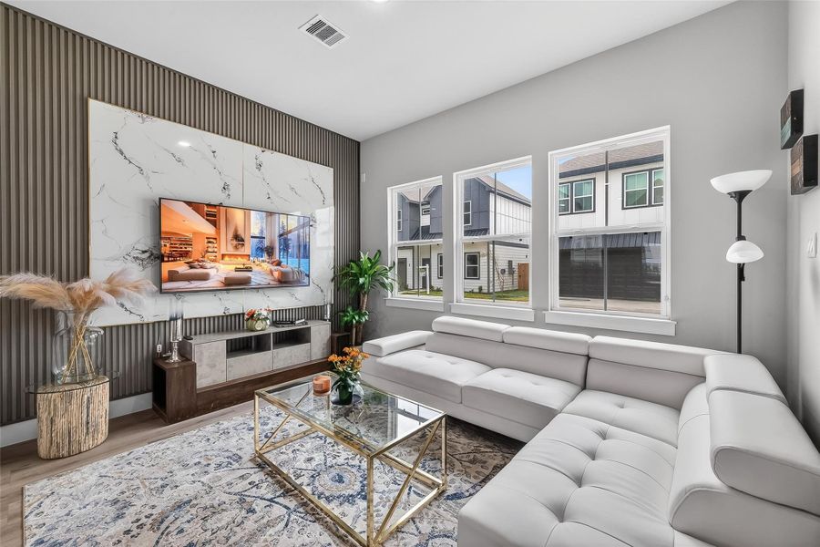 Furnished interior view inside a new home in Metro Village, Houston (Image 15).