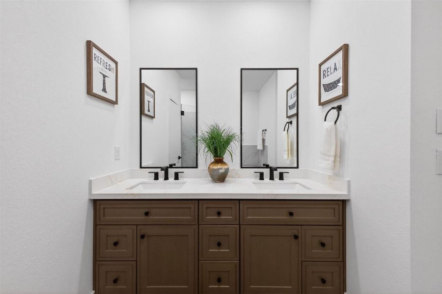 Furnished interior view inside a new home in , Houston (Image 29).