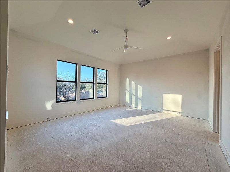 2203 Cheshire - Master Bedroom - Construction Status as of 2/13/2026 2203 Cheshire - Master Bedroom - Construction Status as of 2/13/2026