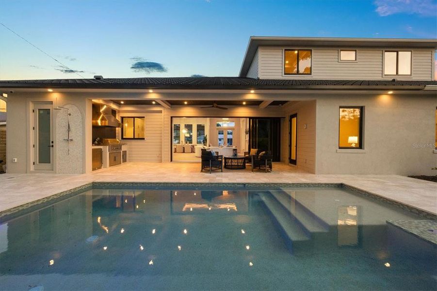 Exterior details and patio area of a home in , Sarasota (Image 39).