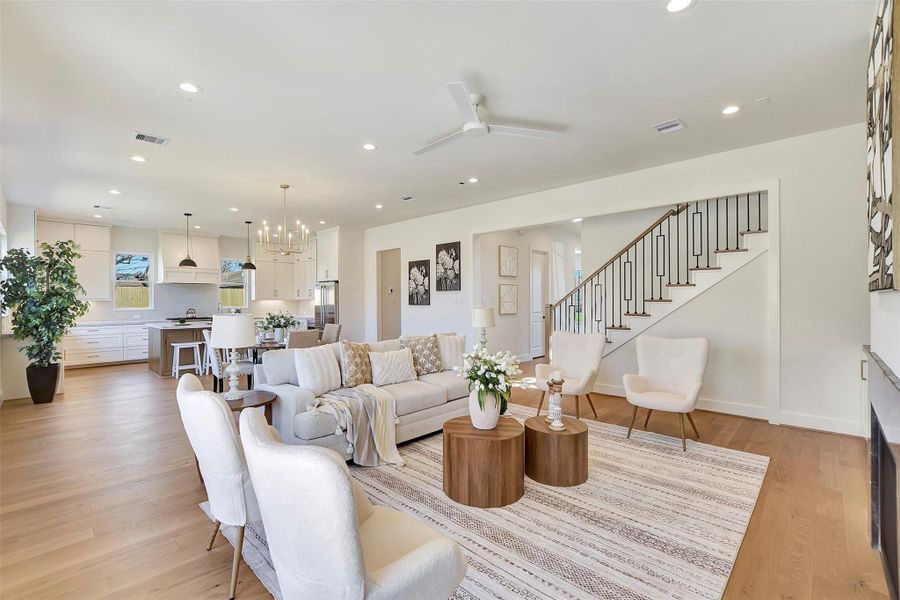 Furnished interior view inside a new home in , Houston (Image 17).