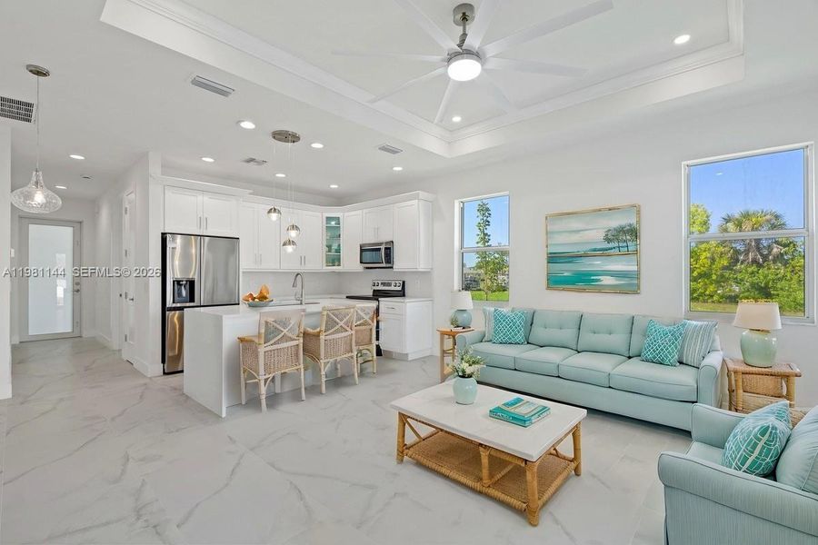 Furnished interior view inside a new home in , Cape Coral (Image 6).