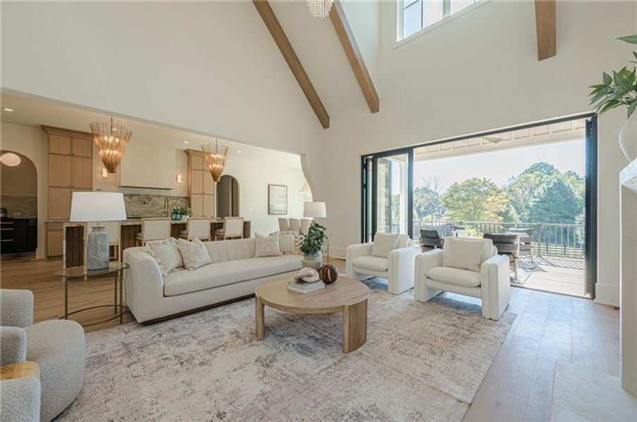 Furnished interior view inside a new home in , Canton (Image 38).