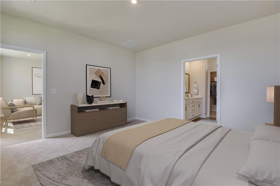 Furnished interior view inside a new home in , Powder Springs (Image 17).