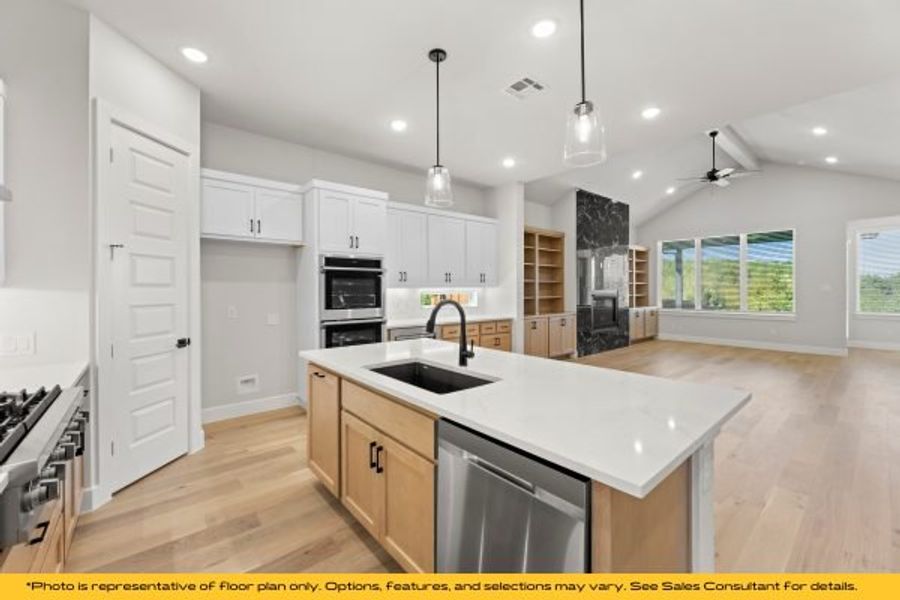 Representative furnished interior of a home built from the The Catalina by Stonefield Homes in The Highlands, Rockwall (Image 17).