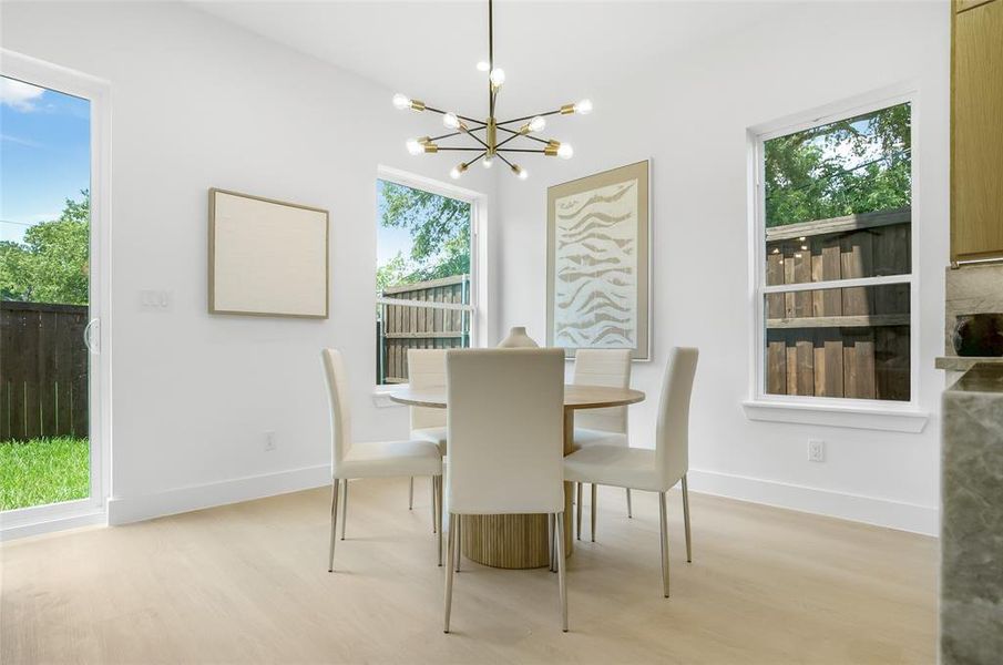 Furnished interior view inside a new home in , Dallas (Image 12).