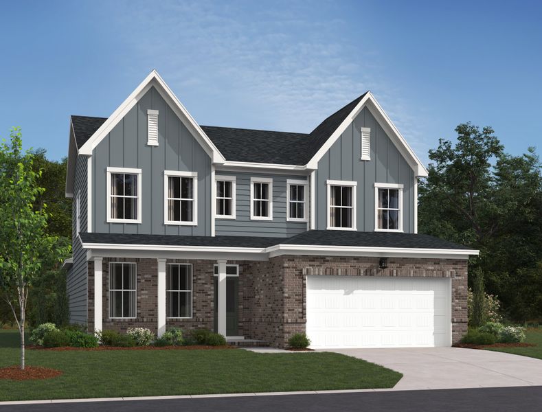 Representative exterior photo of a completed home built from the Macon by Ashton Woods in Willow Landing, Mount Juliet, TN (Image 13).