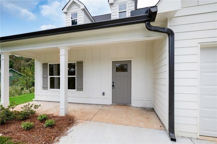 Exterior details and patio area of a home in , Calhoun (Image 2). Exterior details and patio area of a home in , Calhoun (Image 2).