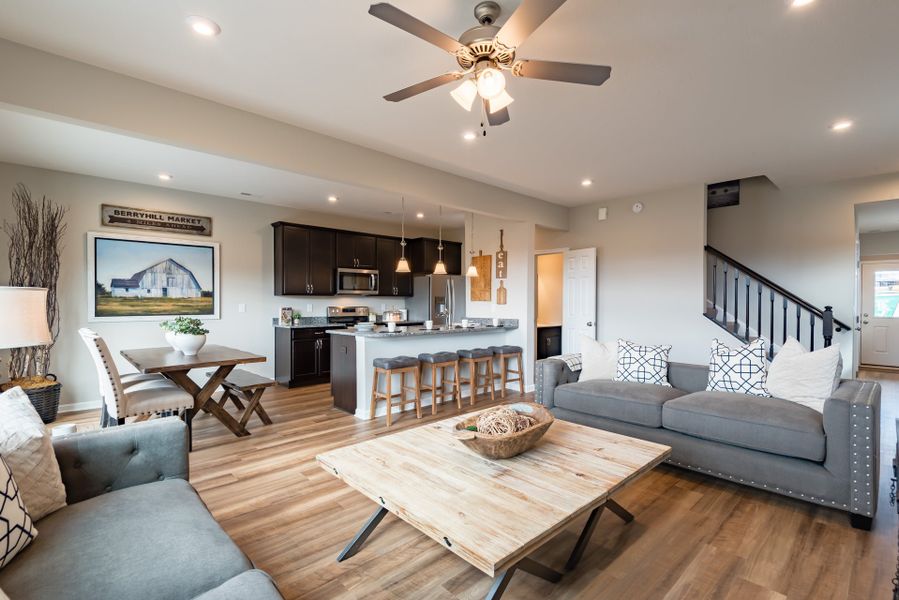 Representative furnished interior of a home built from the Hudson by Fischer Homes in Villas at Gold Creek, Dawsonville (Image 19).