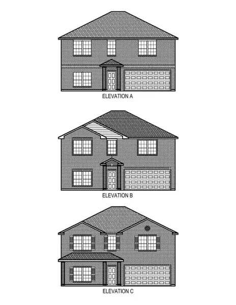 Exterior rendering of this home design in Splendora Fields, Splendora, TX (Image 3). Exterior rendering of this home design in Splendora Fields, Splendora, TX (Image 3).