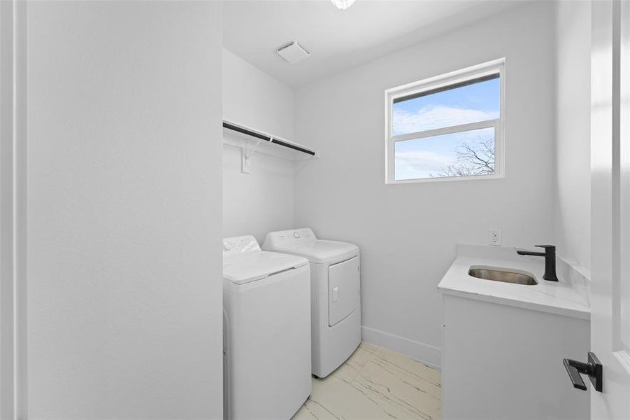 Furnished interior view inside a new home in , Dallas (Image 12).