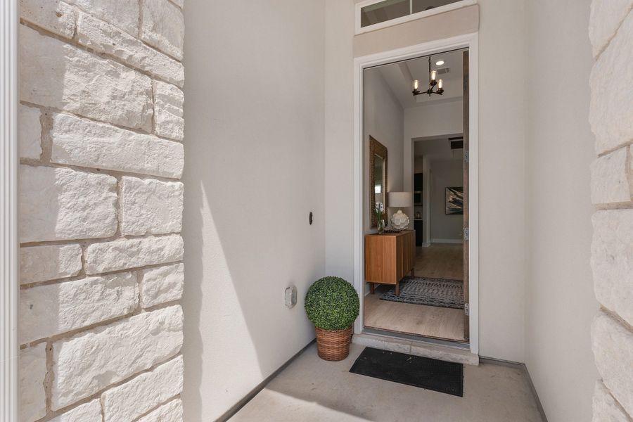 Exterior details and patio area of a home in Broken Oak, Georgetown (Image 42).
