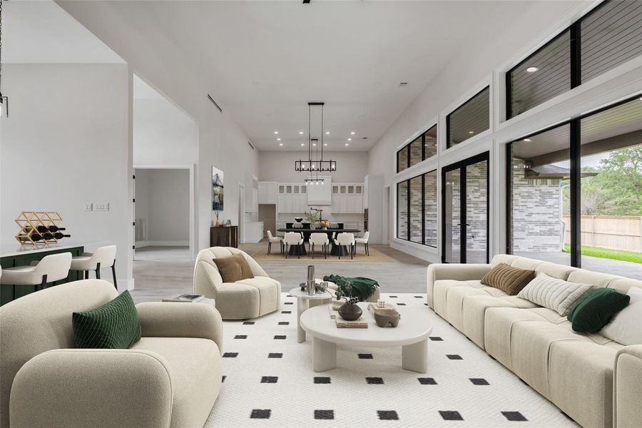 Furnished interior view inside a new home in , College Station (Image 6).